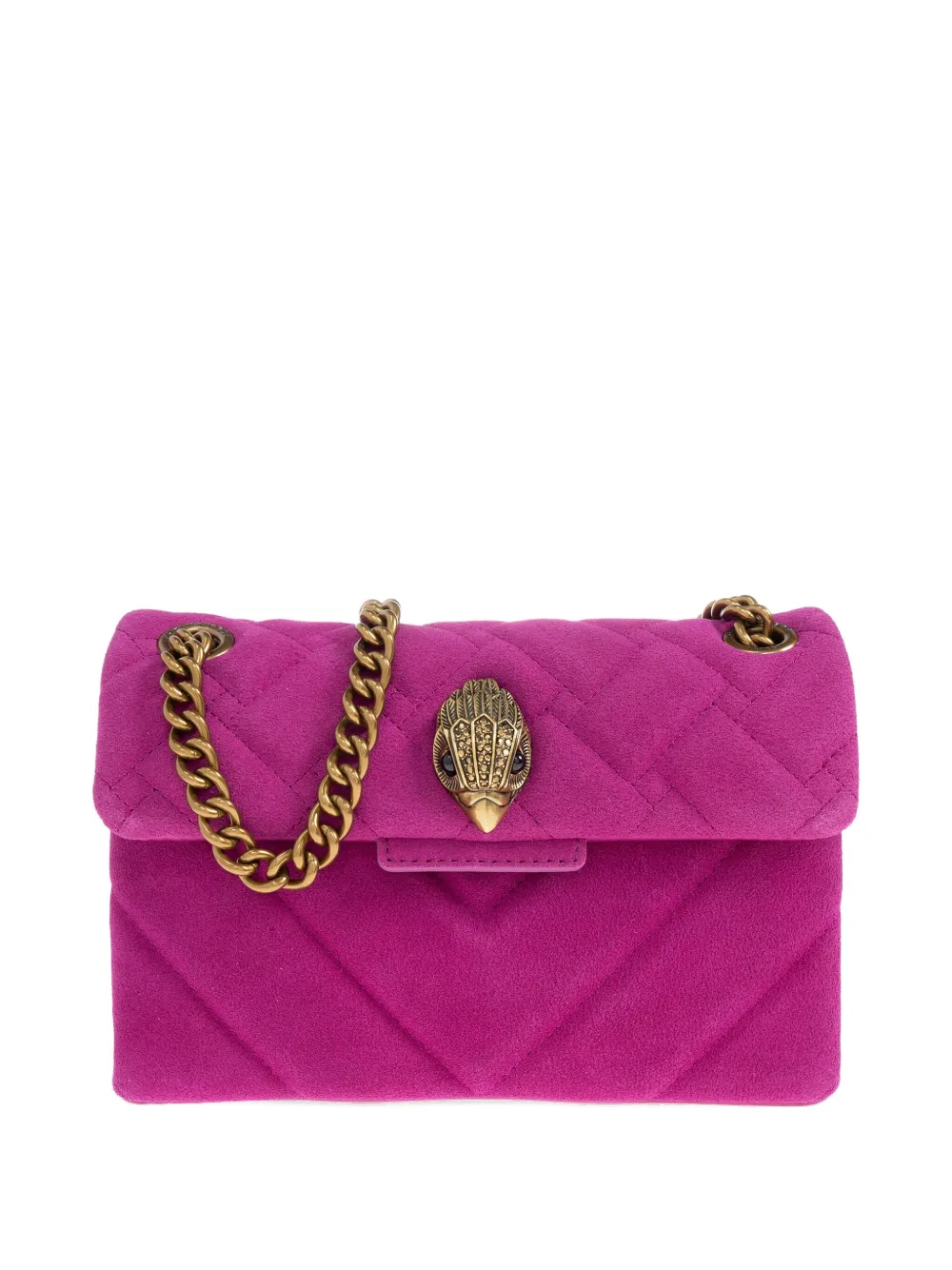 Kurt Geiger London quilted chain-strap shoulder bag Roze