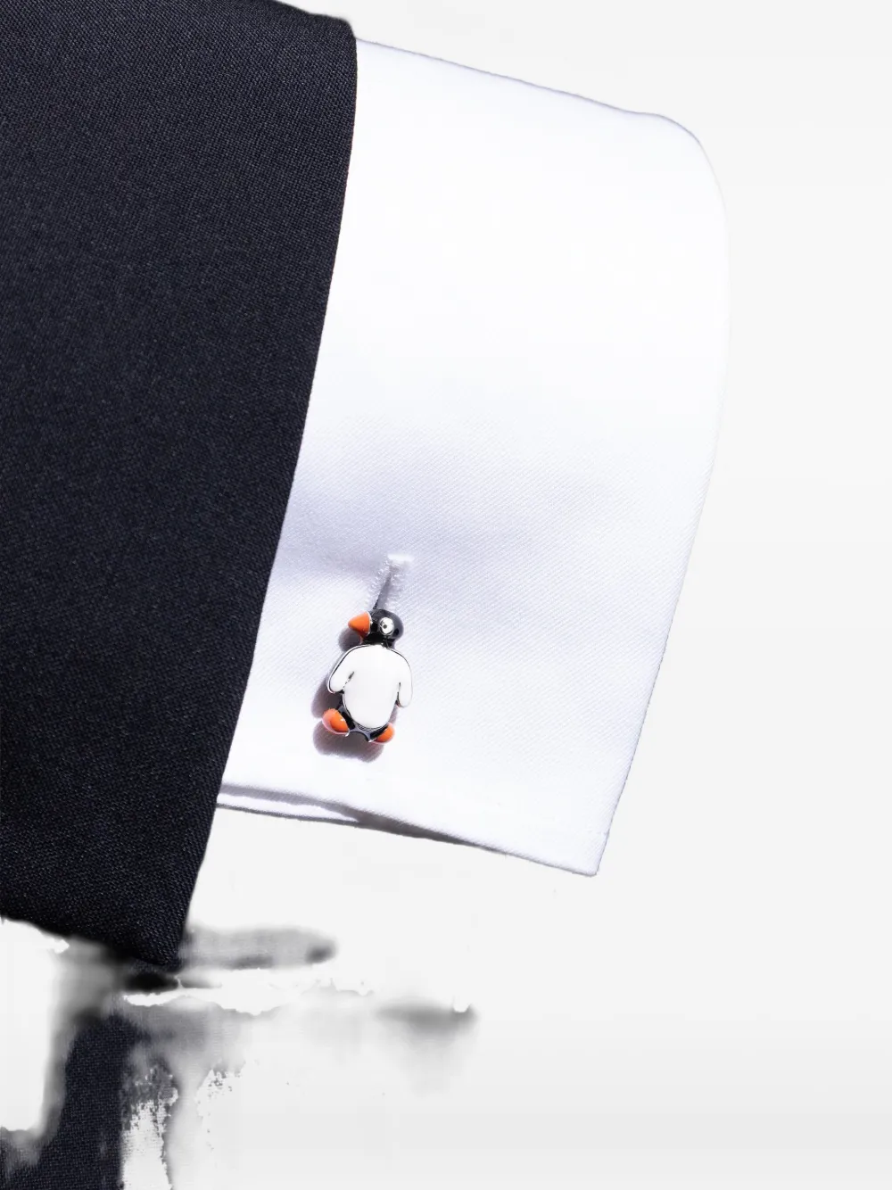 Paul Smith Manchetknopen met pinguïn Zilver