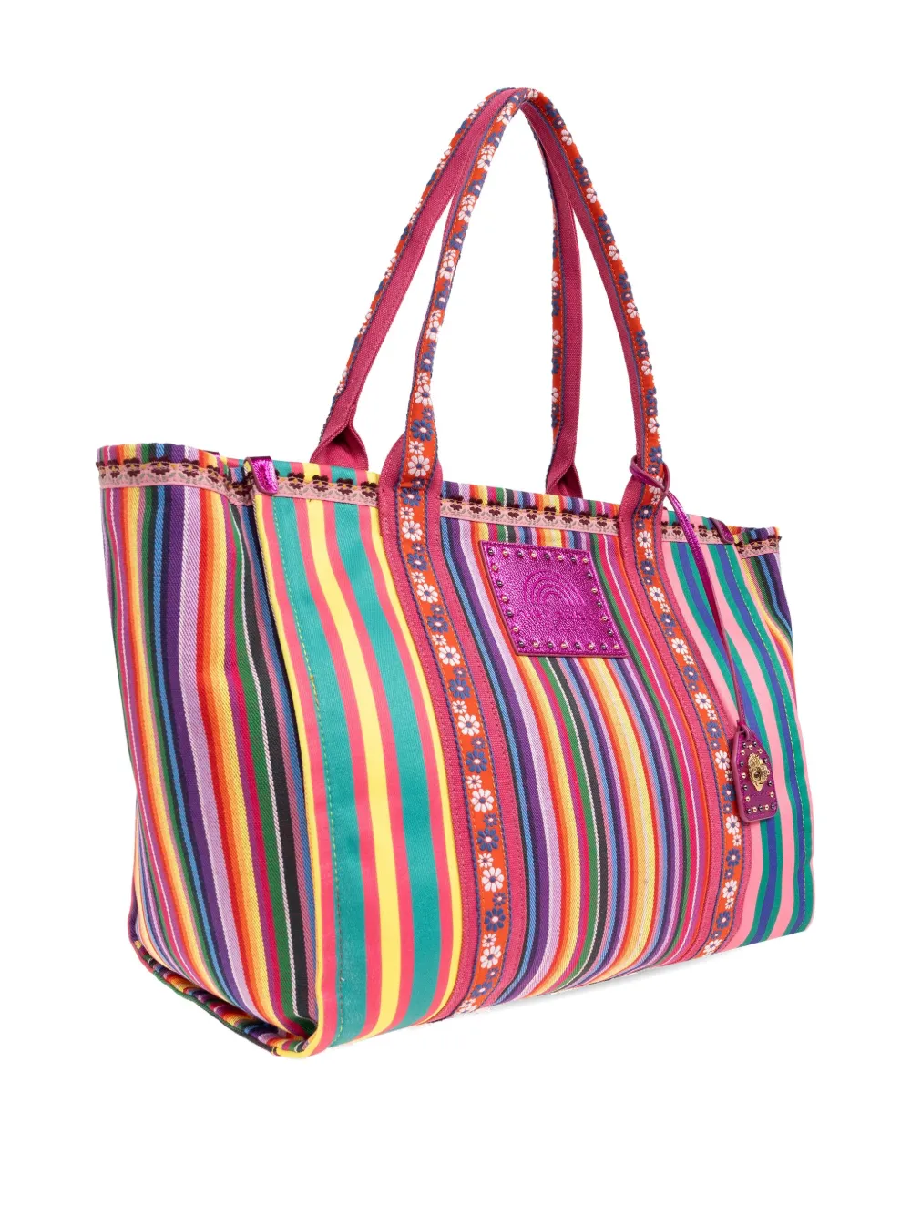 Kurt Geiger London Southbank Large Canvas Shopper Bag In Pink