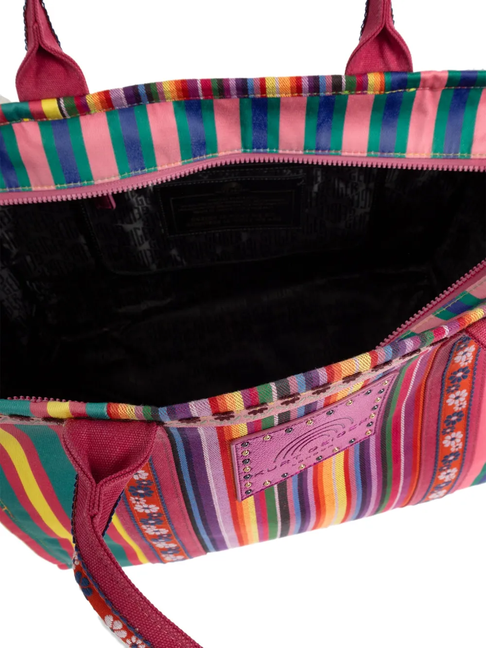 Kurt Geiger London Southbank Large Canvas Shopper Bag In Pink