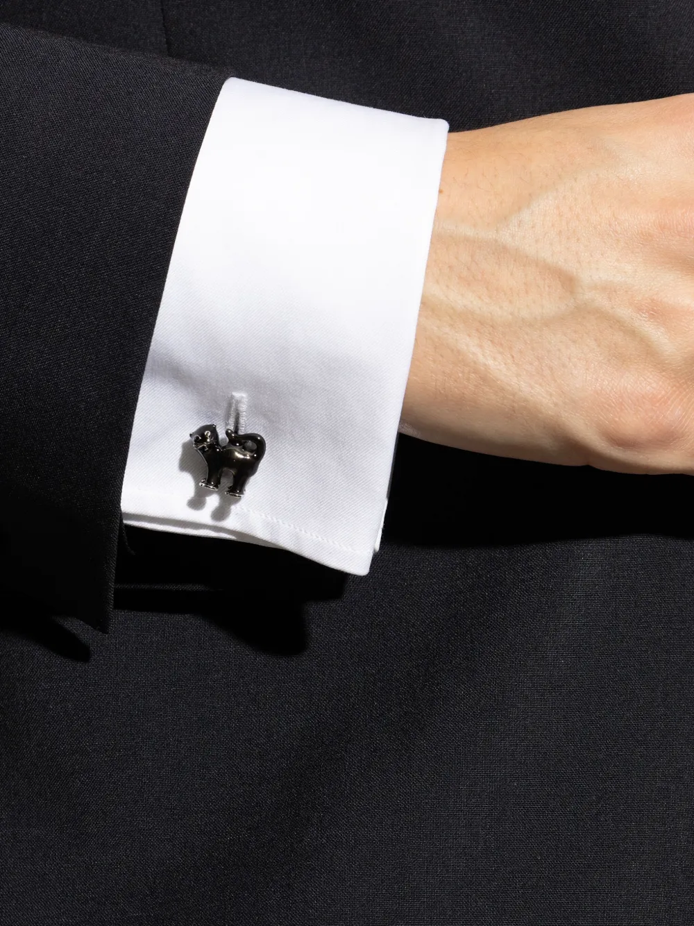 Paul Smith animal-shaped cufflinks Zwart