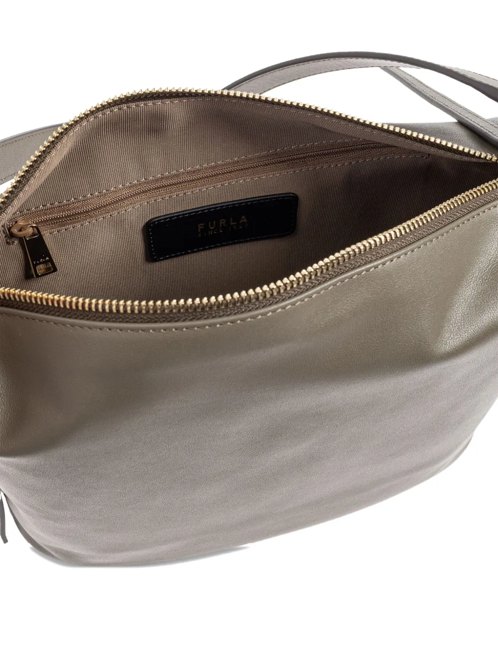Furla Nuvola leather shoulder bag Grijs