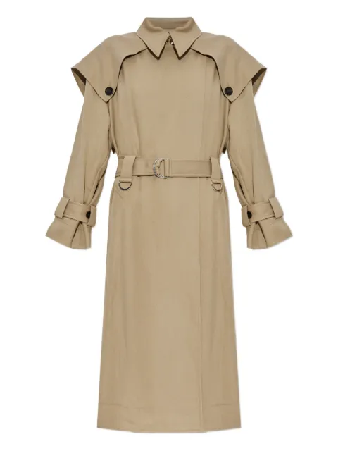 IRO cape-collar belted trench coat