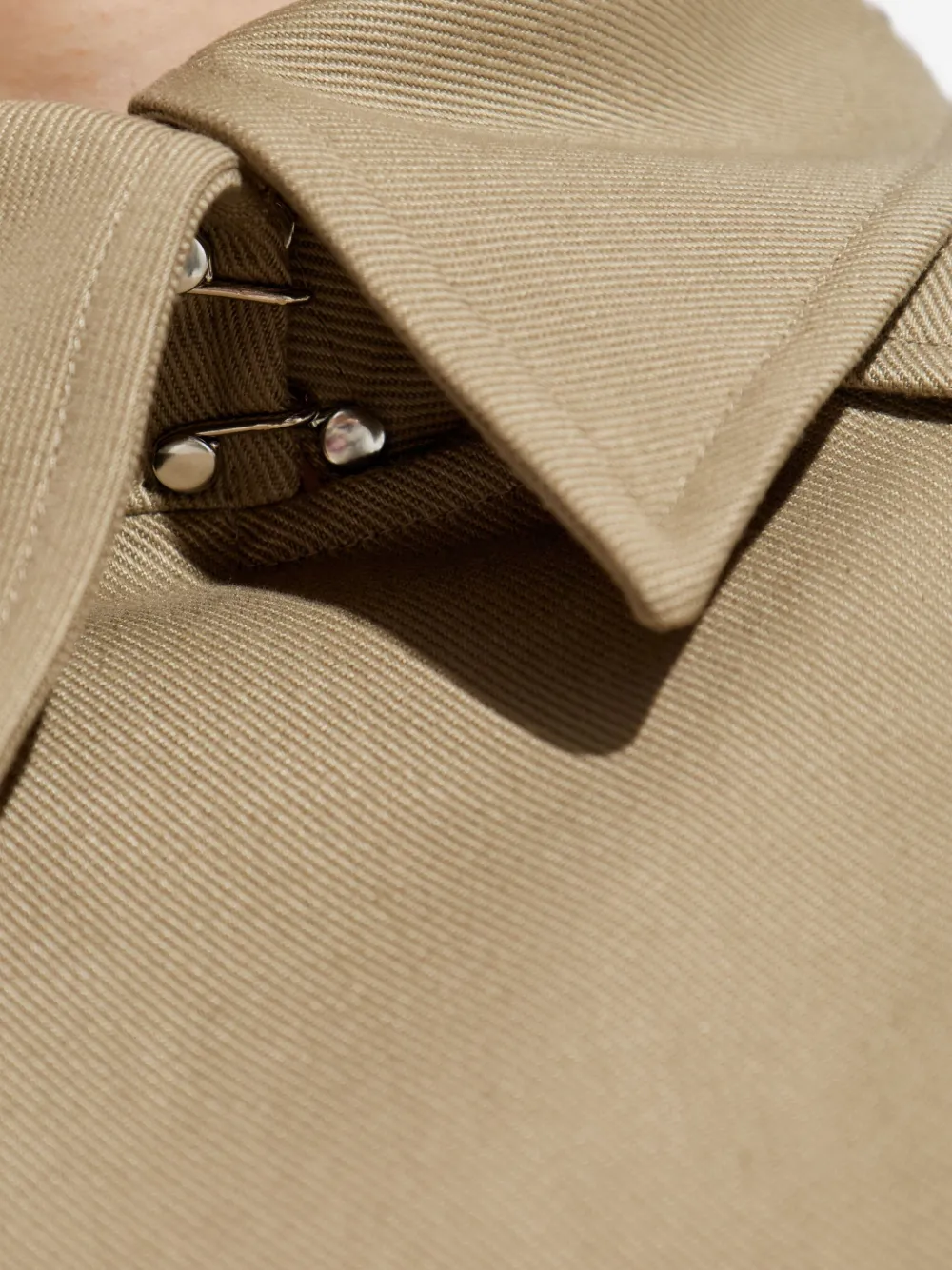 IRO cape-collar belted trench coat Beige