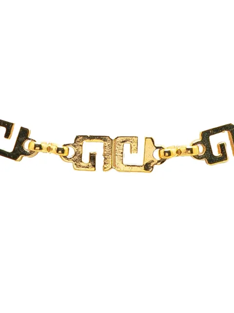 Givenchy Pre-Owned 2000-2025 Gold Tone Double G Link Necklace costume necklace