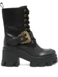 Versace Jeans Couture lace-up buckled boots - Black
