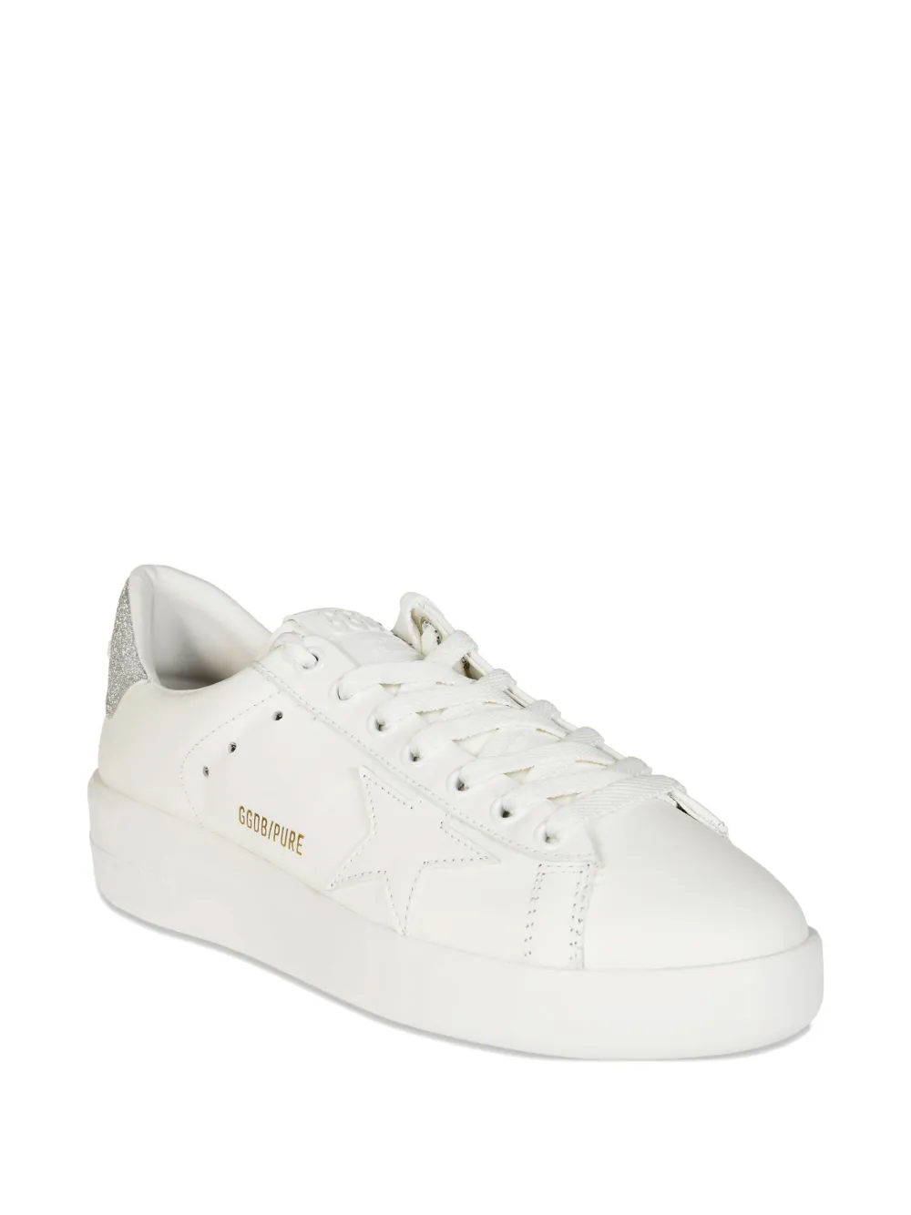 Golden Goose Pure Star sneakers met glitterdetail - Wit