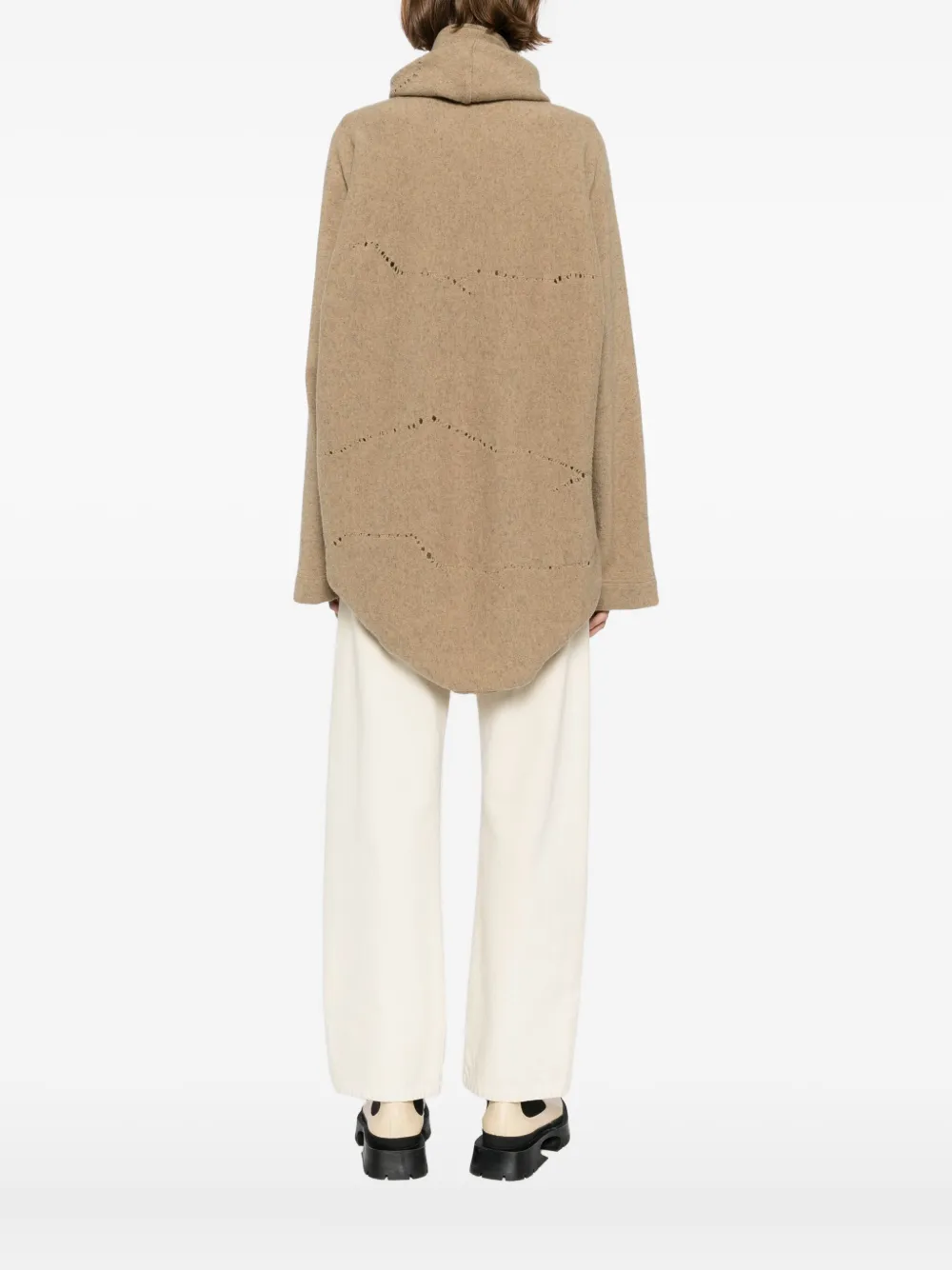 Yohji Yamamoto Hooded Cardigan In Neutral