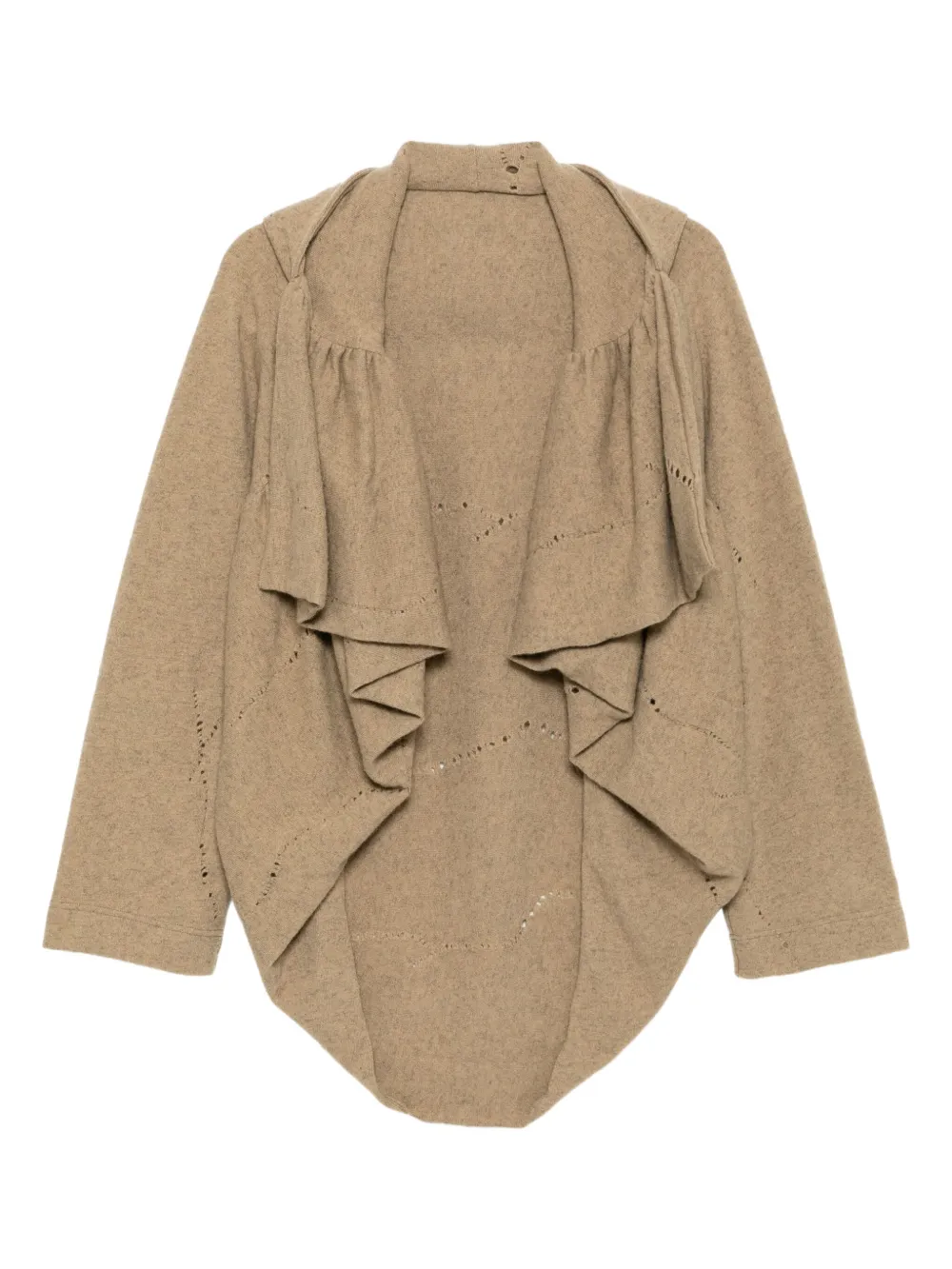 Yohji Yamamoto Vest met capuchon Beige
