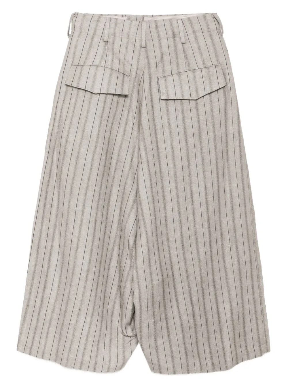 Yohji Yamamoto Gestreepte broek Grijs