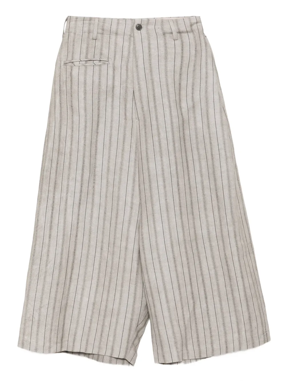 Yohji Yamamoto Striped Trousers In Neutral