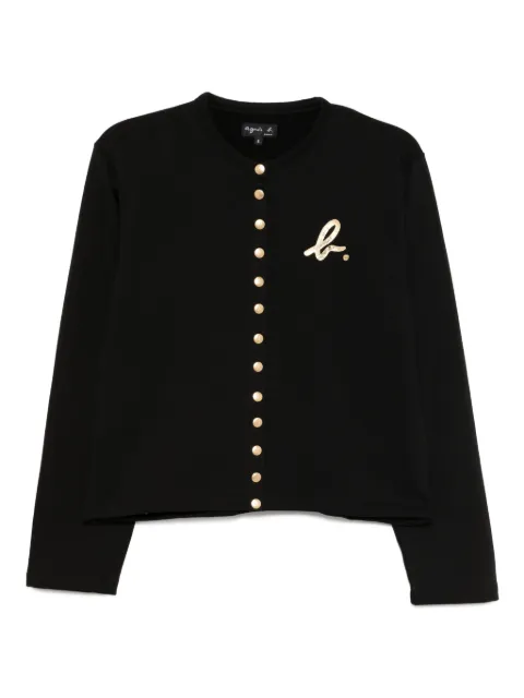 agnès b.  logo-printed cardigan
