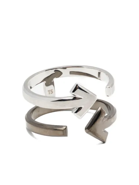 agnès b.  double-arrow ring