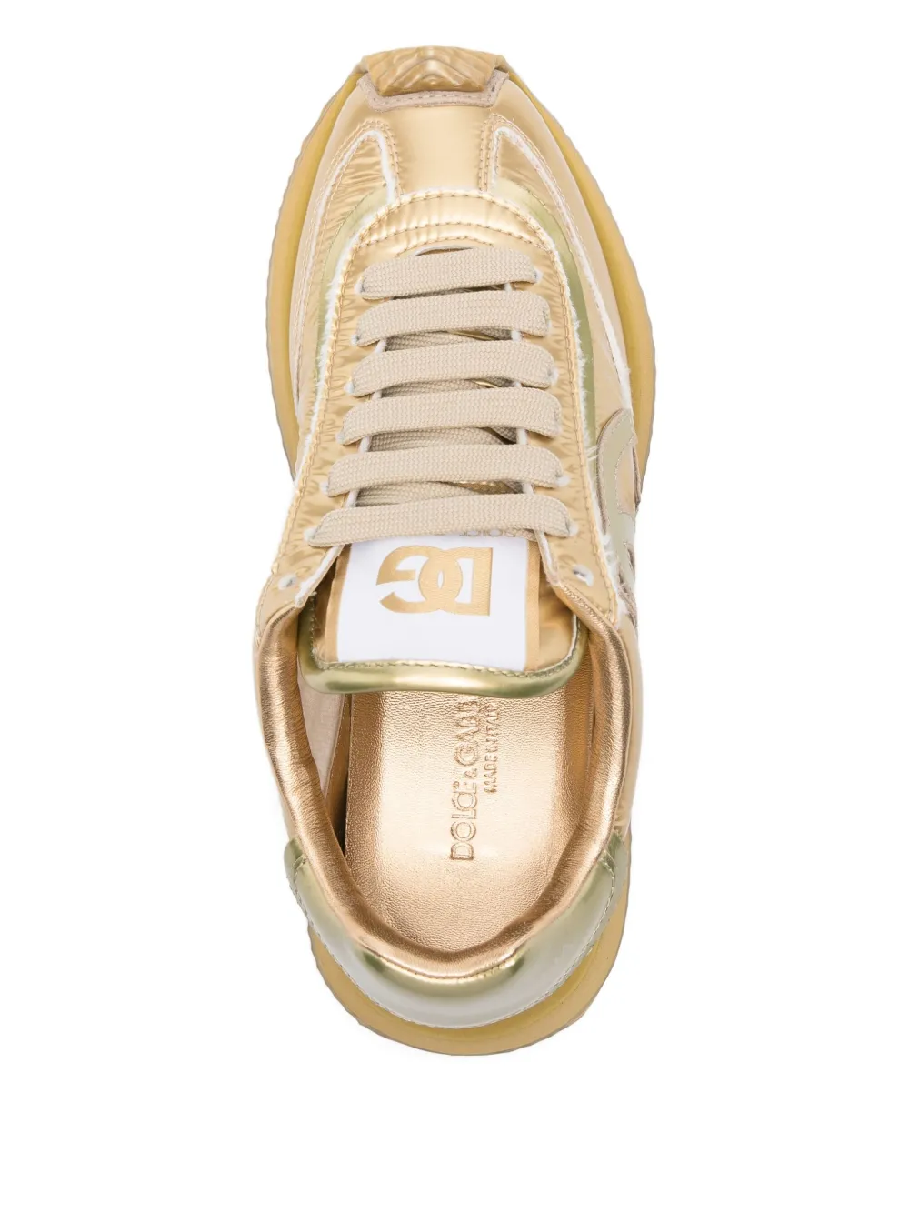 Dolce & Gabbana DG Cushion logo sneakers Gold