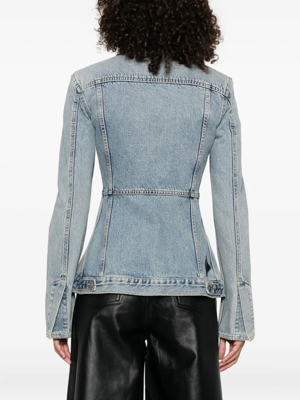 Haikure Temple Lagoon denim jack Blauw