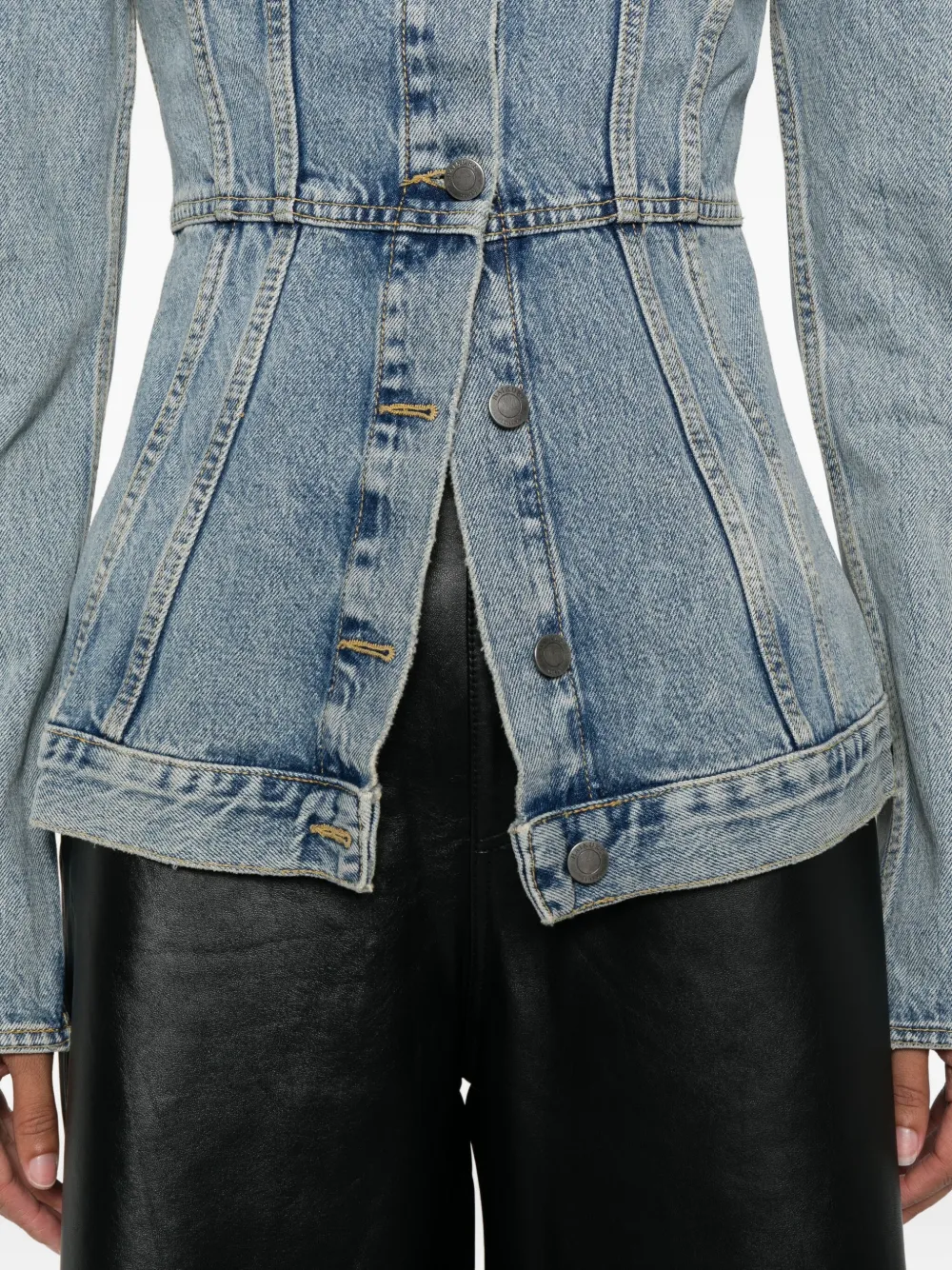 Haikure Temple Lagoon denim jack Blauw