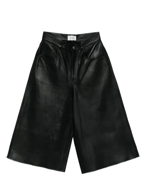 Haikure leather shorts
