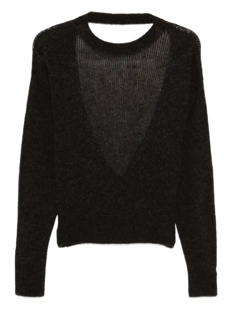 Haikure open-back sweater