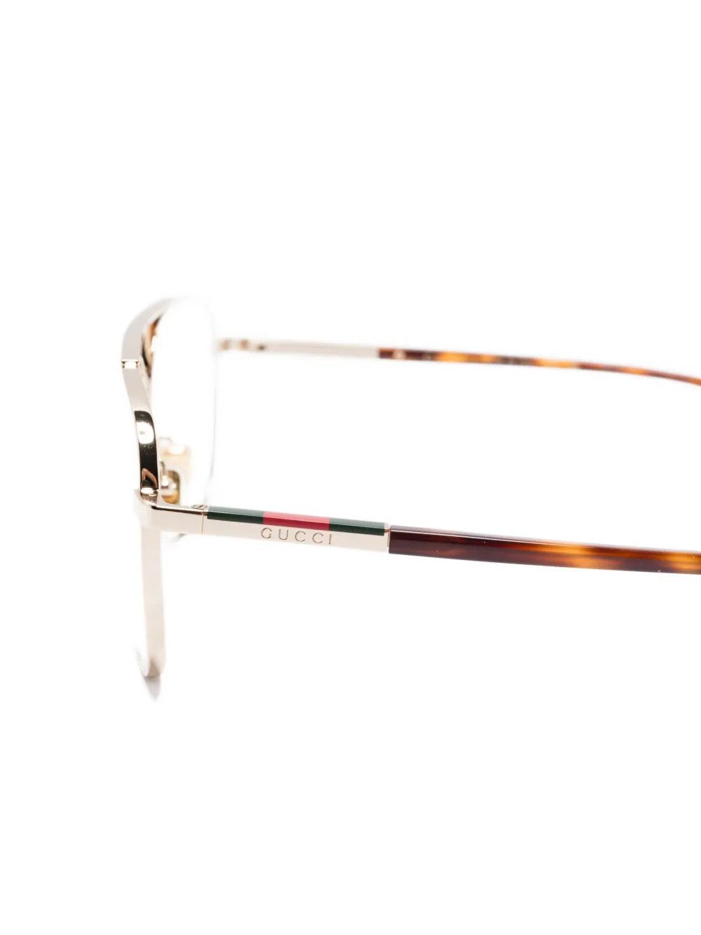 Gucci Eyewear Bril met piloten montuur Goud