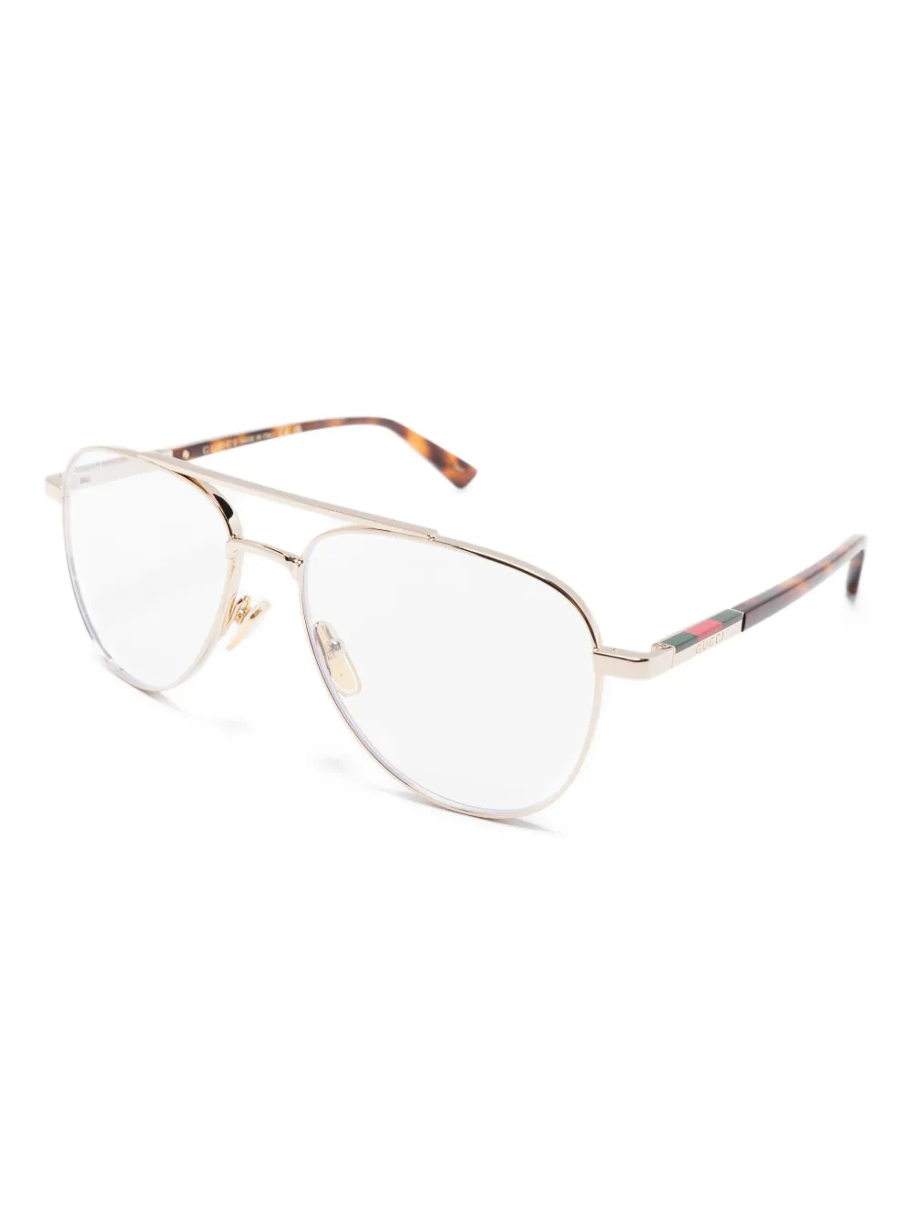 Gucci Eyewear pilot-frame glasses | Men | Image 2