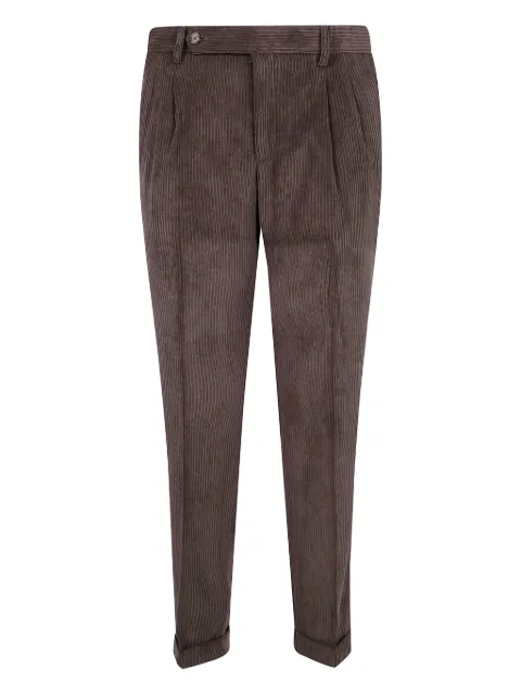 Barba pantalones de pana con pinzas
