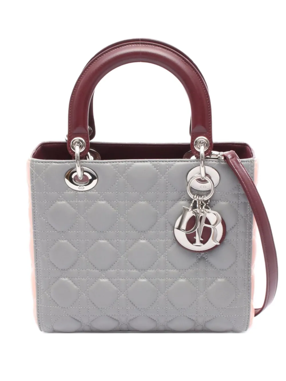 Christian Dior Pre-Owned 2010s Lady Dior tote bag - グレー Christian Dior Pre-Owned 2010s Lady Dior tote bag - グレー