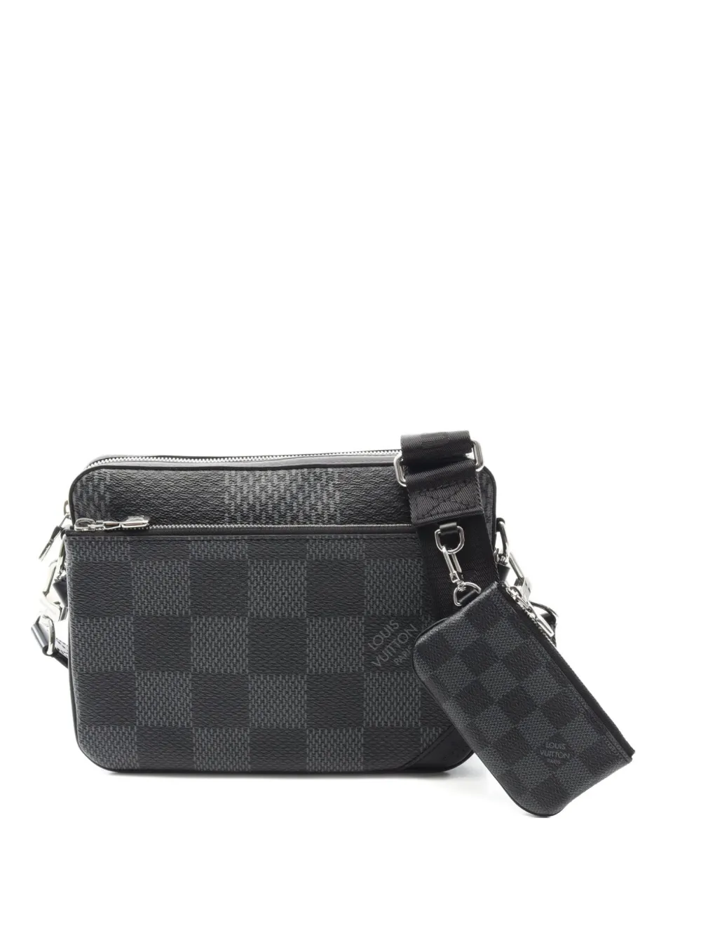Louis Vuitton Pre-Owned 2021 トリオ ショルダーバッグ - ブラック Louis Vuitton Pre-Owned 2021 トリオ ショルダーバッグ - ブラック