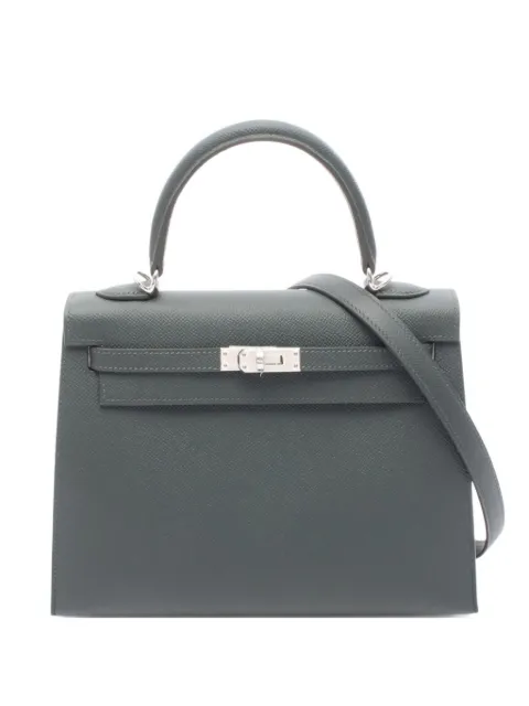 Hermès Pre-Owned 2025 Kelly Vale Mangrove Tote Bag 25cm