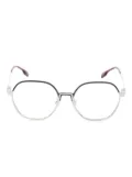 Burberry Pre-Owned 2010s geometric-frame glasses - Silver