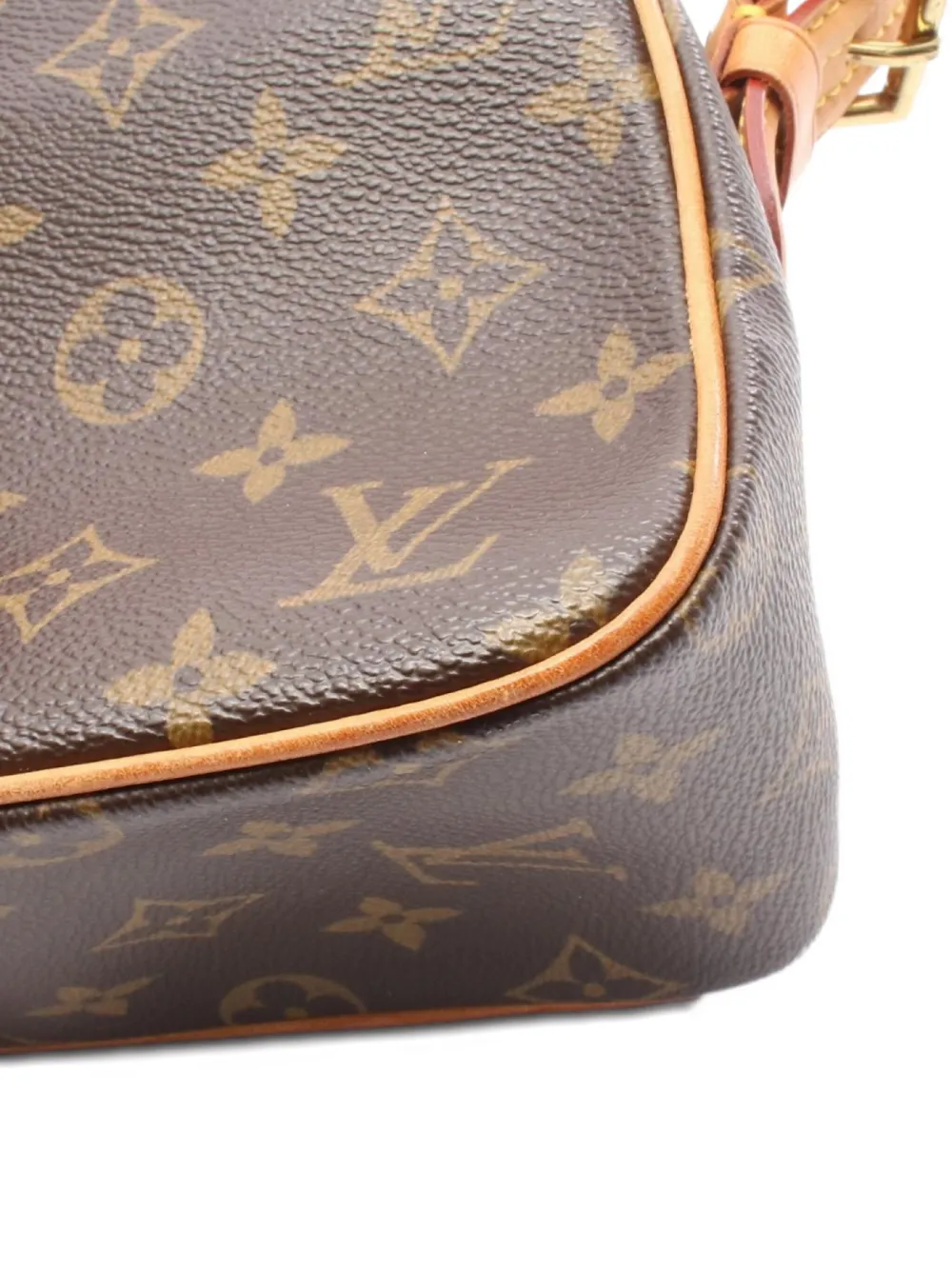 Pre-owned Louis Vuitton 2004 Vivacite Mm Monogram Shoulder Bag In Brown