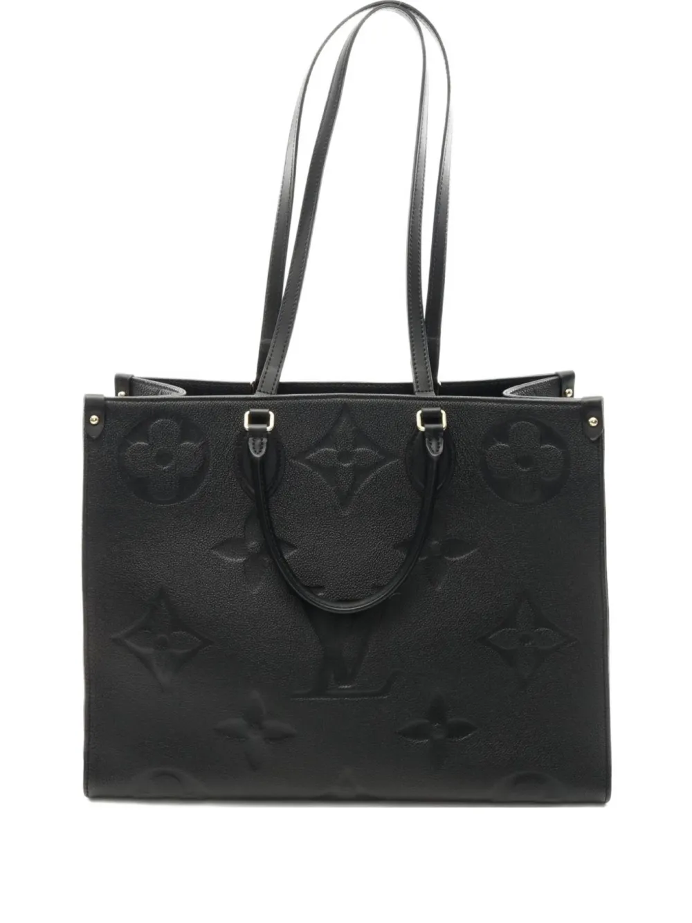 Louis Vuitton Pre-Owned 2021 On-The-Go GM monogram shoulder bag - ブラック Louis Vuitton Pre-Owned 2021 On-The-Go GM monogram shoulder bag - ブラック