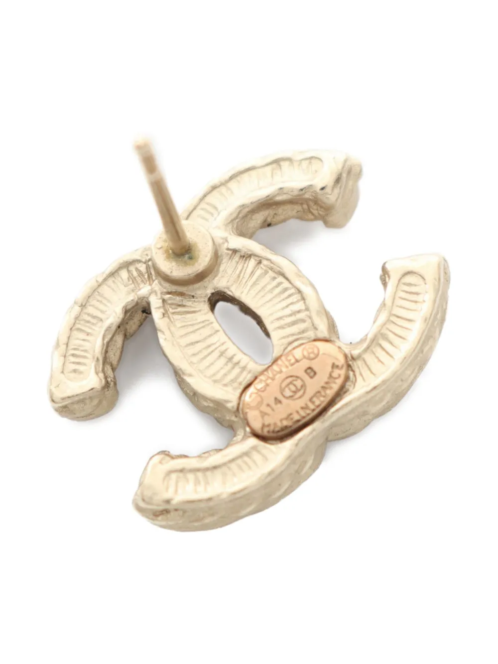 CHANEL Pre-Owned 1986-1988 coco-mark faux-pearl earrings | Image 2