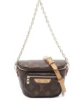 Louis Vuitton Pre-Owned 2021 mini Bumbag Monogram chain two-way handbag - Brown