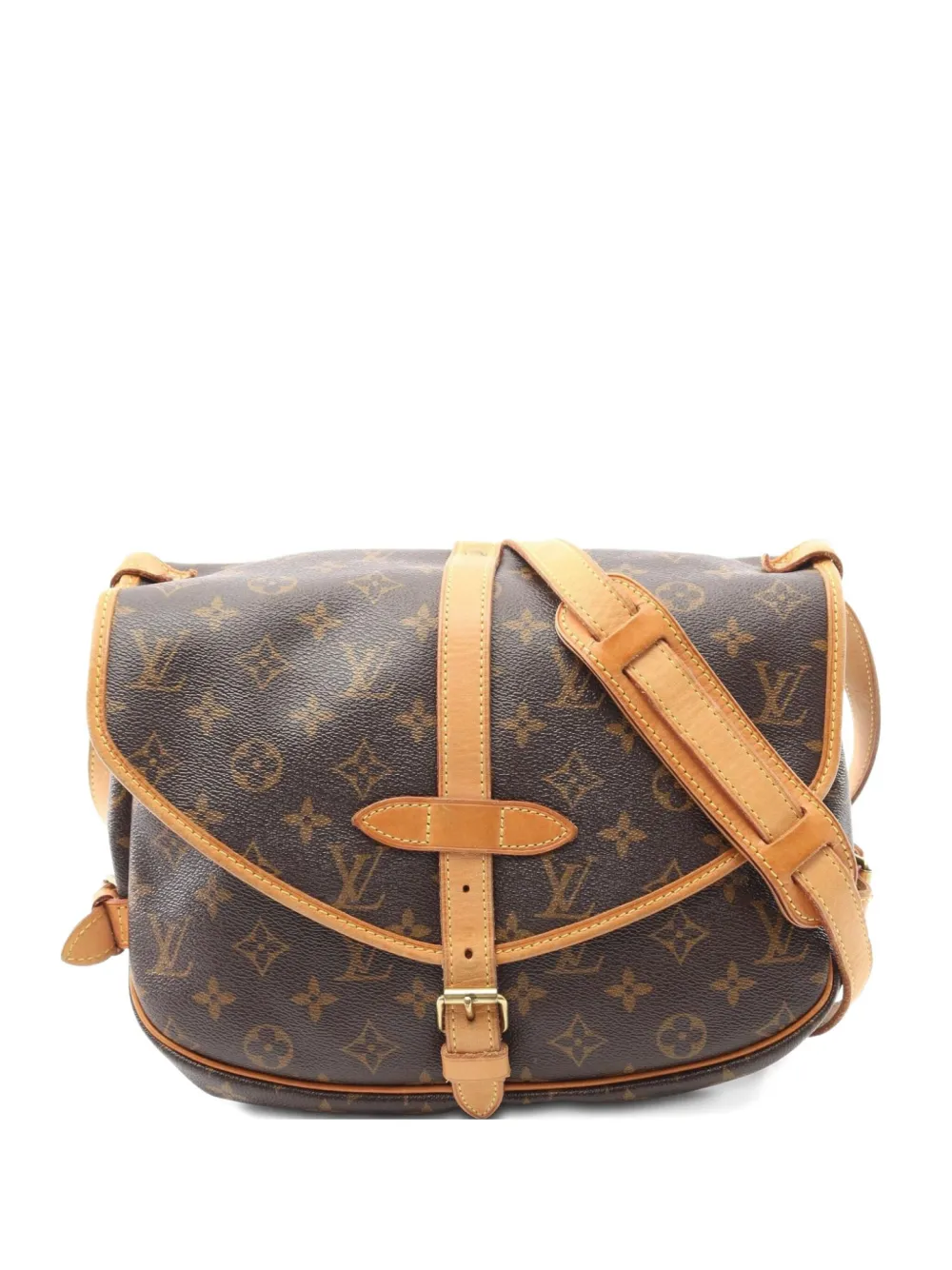 Louis Vuitton Pre-Owned 2008 Saumur 30 monogram shoulder bag - ブラウン Louis Vuitton Pre-Owned 2008 Saumur 30 monogram shoulder bag - ブラウン