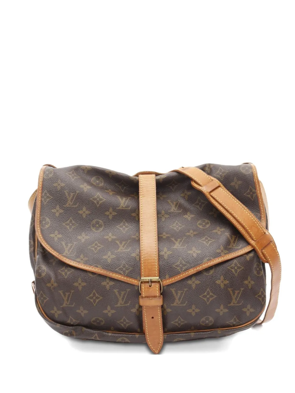 Louis Vuitton Pre-Owned 1992 ソミュール 35 ショルダーバッグ - ブラウン Louis Vuitton Pre-Owned 1992 ソミュール 35 ショルダーバッグ - ブラウン