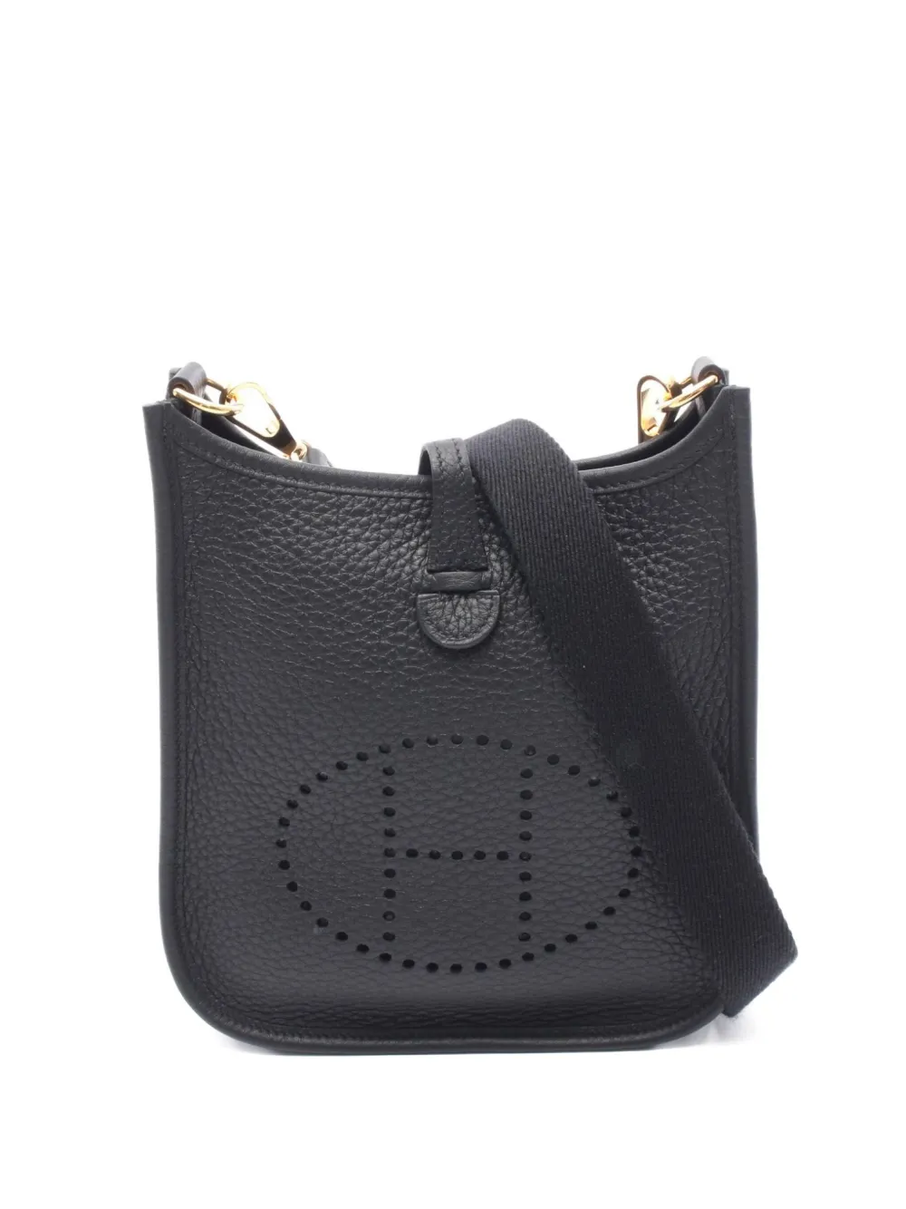 Hermès Pre-Owned 2024 Evelyn PM leather bag - ブラック Hermès Pre-Owned 2024 Evelyn PM leather bag - ブラック