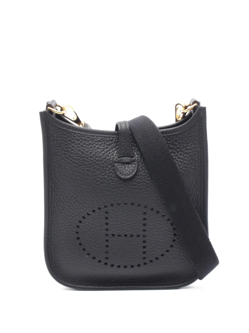 Hermès Pre-Owned 2024 エヴリン PM レザーバッグ - ブラック Hermès Pre-Owned 2024 エヴリン PM レザーバッグ - ブラック
