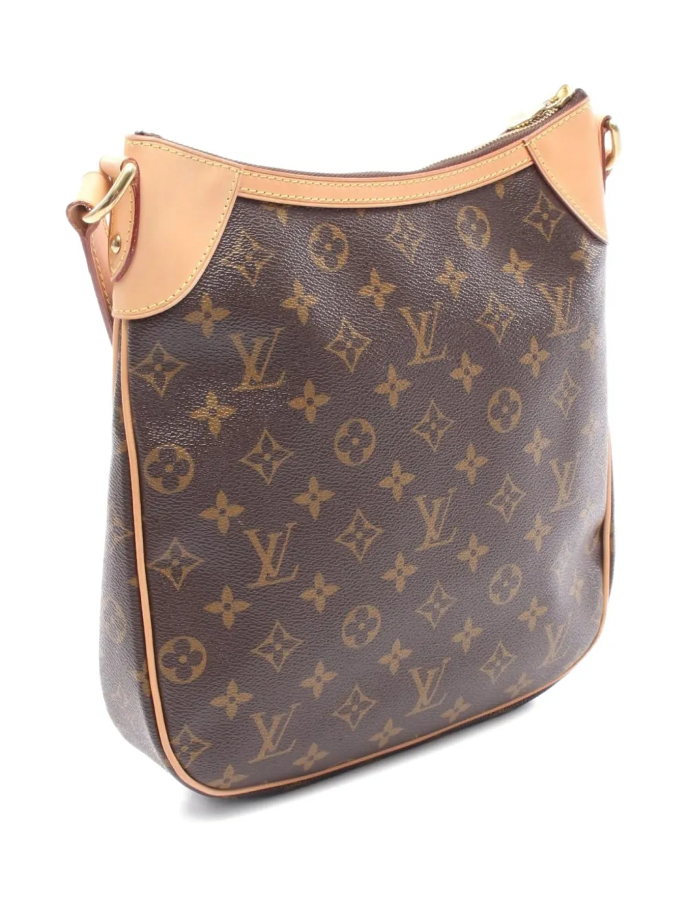 Pre-owned Louis Vuitton 2011 Odeon Pm Monogram Shoulder Bag In Brown