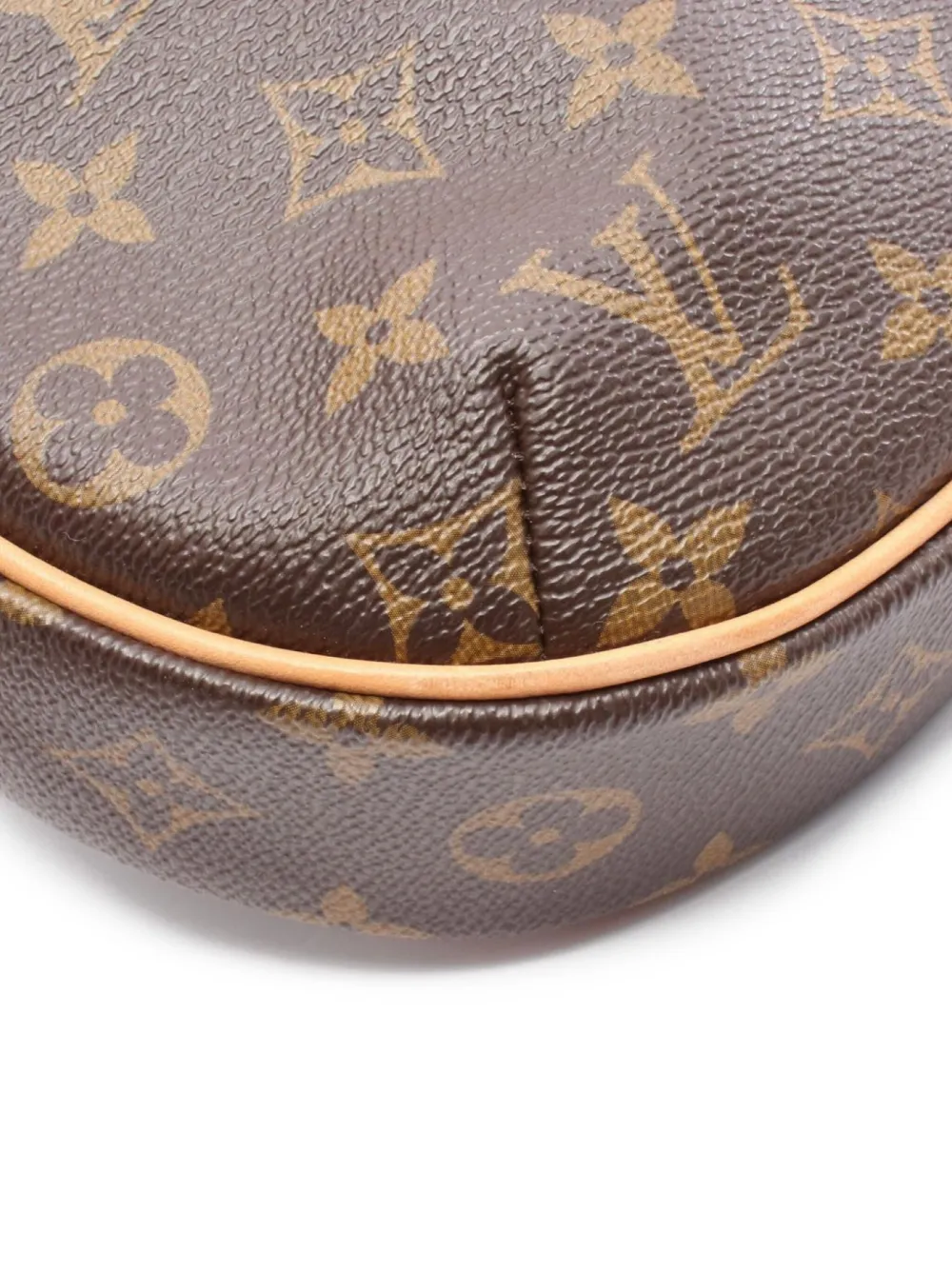 Pre-owned Louis Vuitton 2011 Odeon Pm Monogram Shoulder Bag In Brown
