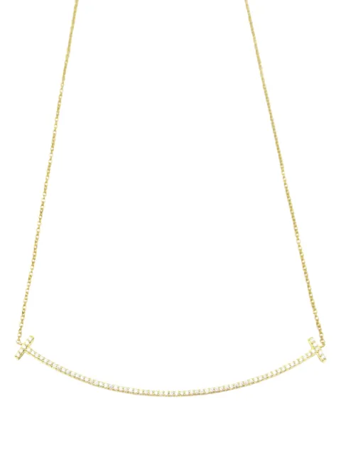 Tiffany & Co. Pre-Owned 2010 18kt yellow gold Smile diamond necklace