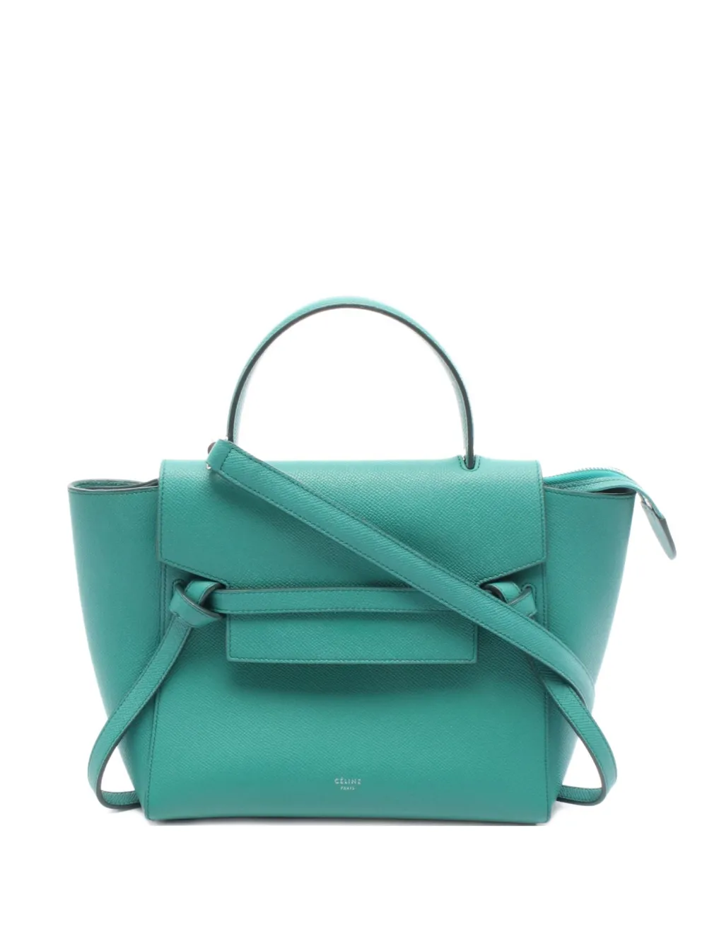 Céline Pre-Owned 2000s ベルト ハンドバッグ マイクロ - グリーン Céline Pre-Owned 2000s ベルト ハンドバッグ マイクロ - グリーン