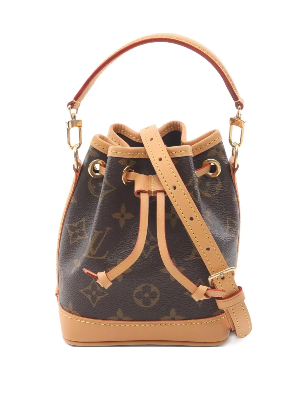 Louis Vuitton Pre-Owned 2021 nano Noé bucket bag - ブラウン Louis Vuitton Pre-Owned 2021 nano Noé bucket bag - ブラウン