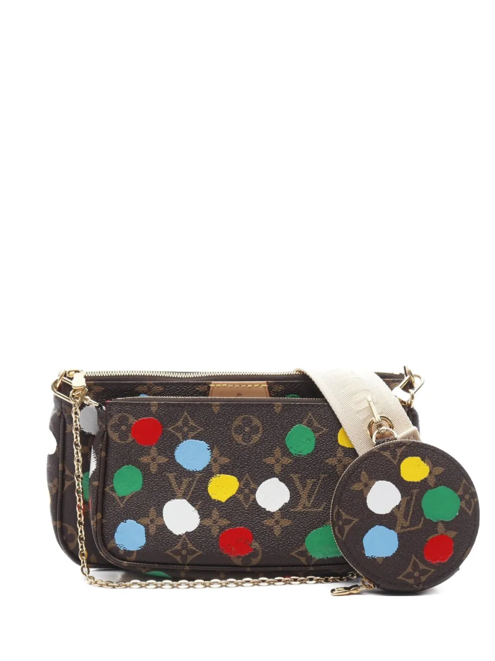 Louis Vuitton Pre-Owned 2021s x Yayoi Kusama Mini Pochette Accessoires Louis Vuitton Pre-Owned 2021s x Yayoi Kusama Mini Pochette Accessoires