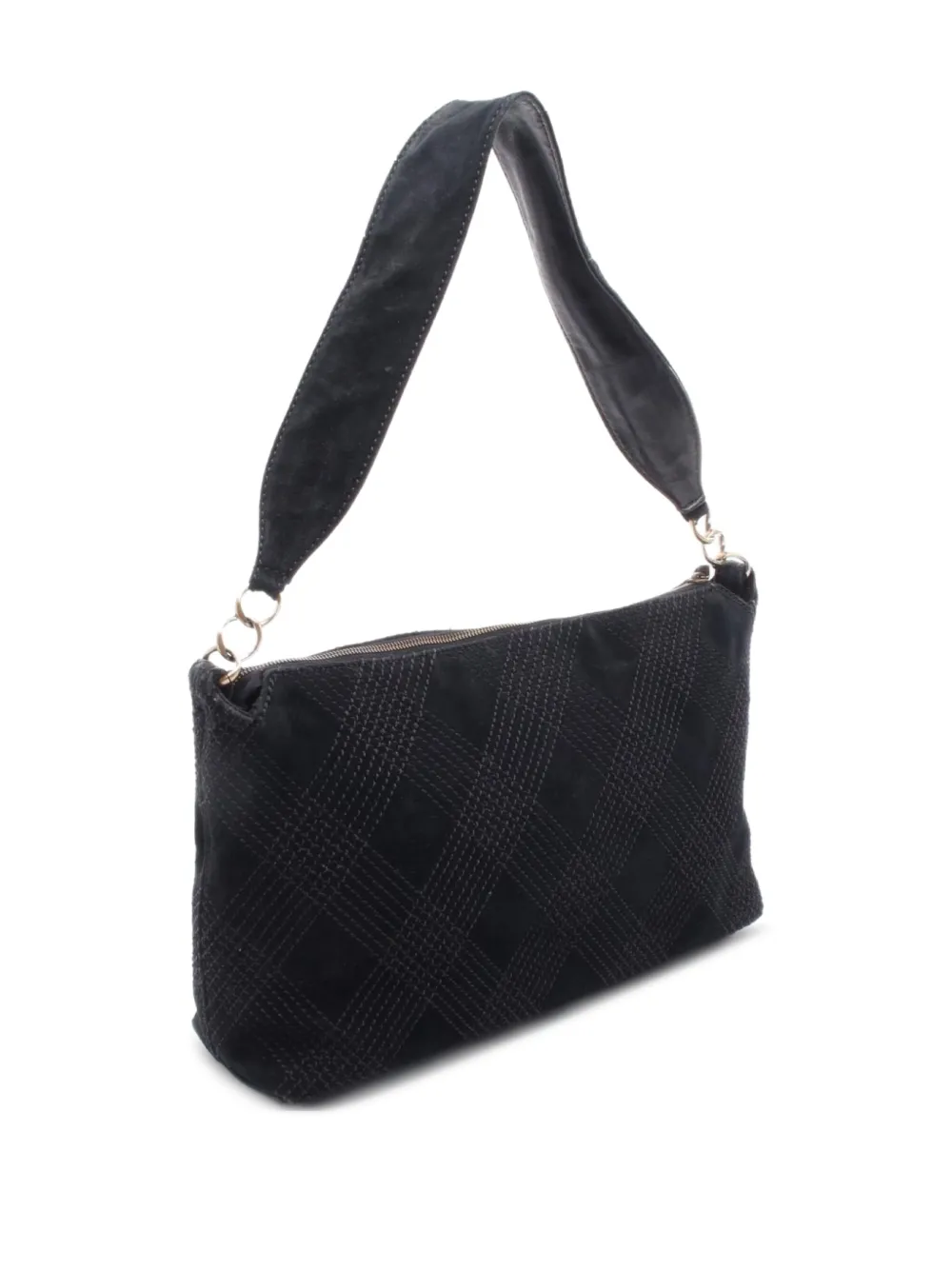 CHANEL Pre-Owned 2002-2003 Wild Stitch suede shoulder bag | Pre-Owned | Image 2