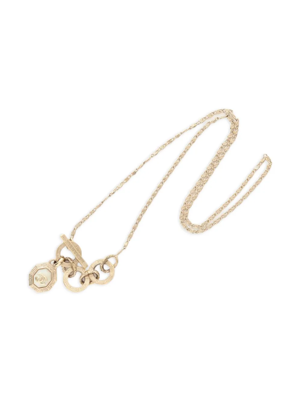 CHANEL Pre-Owned 1986-1988 Coco Mark necklace - ゴールドトーン CHANEL Pre-Owned 1986-1988 Coco Mark necklace - ゴールドトーン