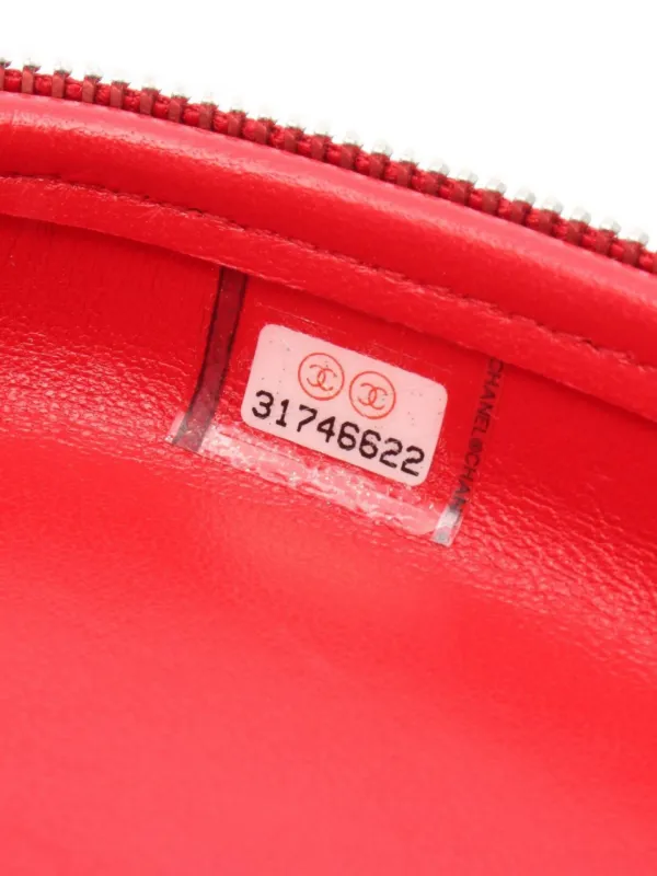CHANEL Pre-Owned 2021-2022 ココ ネージュ クラッチバッグ | レッド