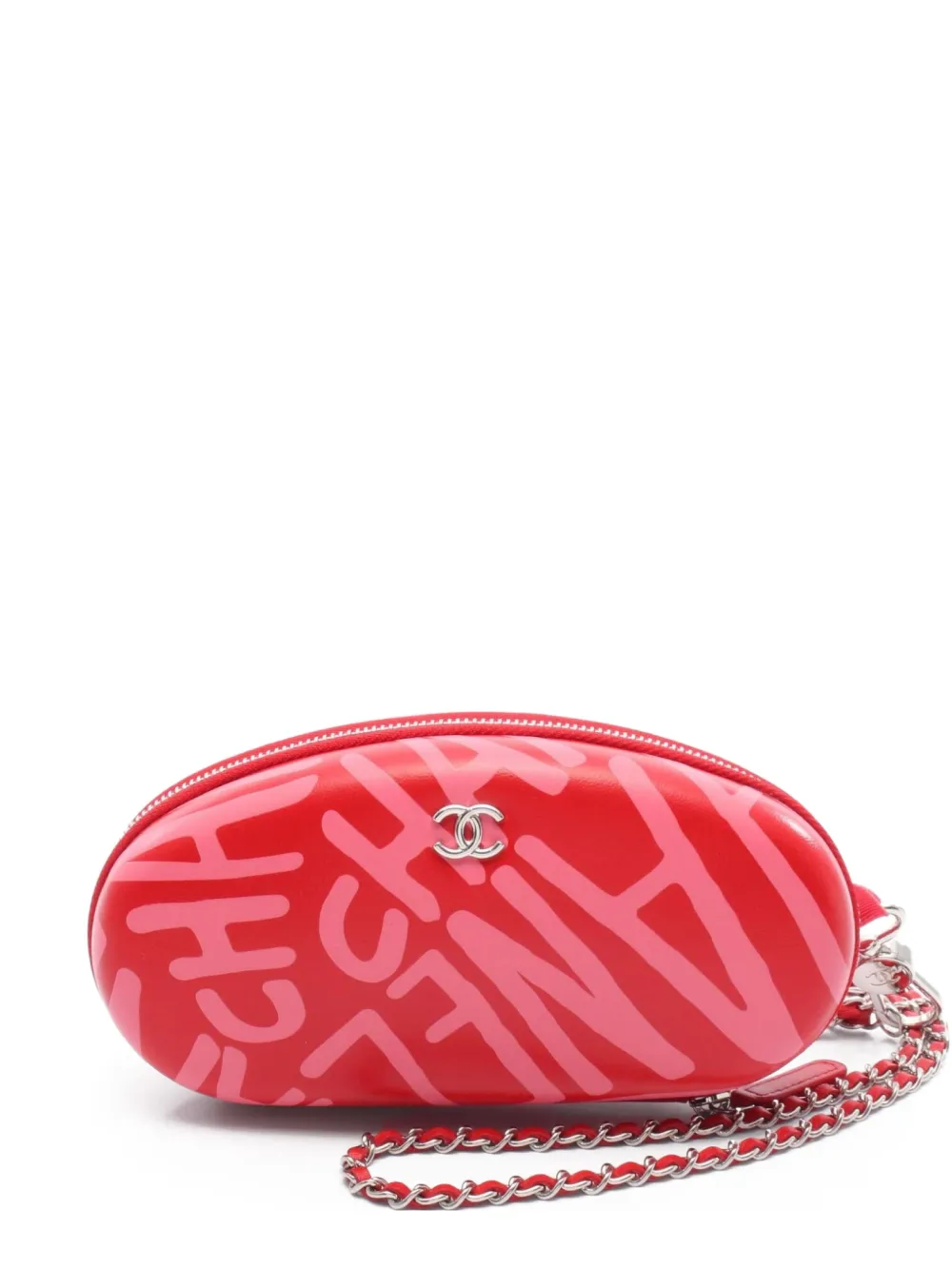 CHANEL Pre-Owned 2021-2022 ココ ネージュ クラッチバッグ - レッド CHANEL Pre-Owned 2021-2022 ココ ネージュ クラッチバッグ - レッド