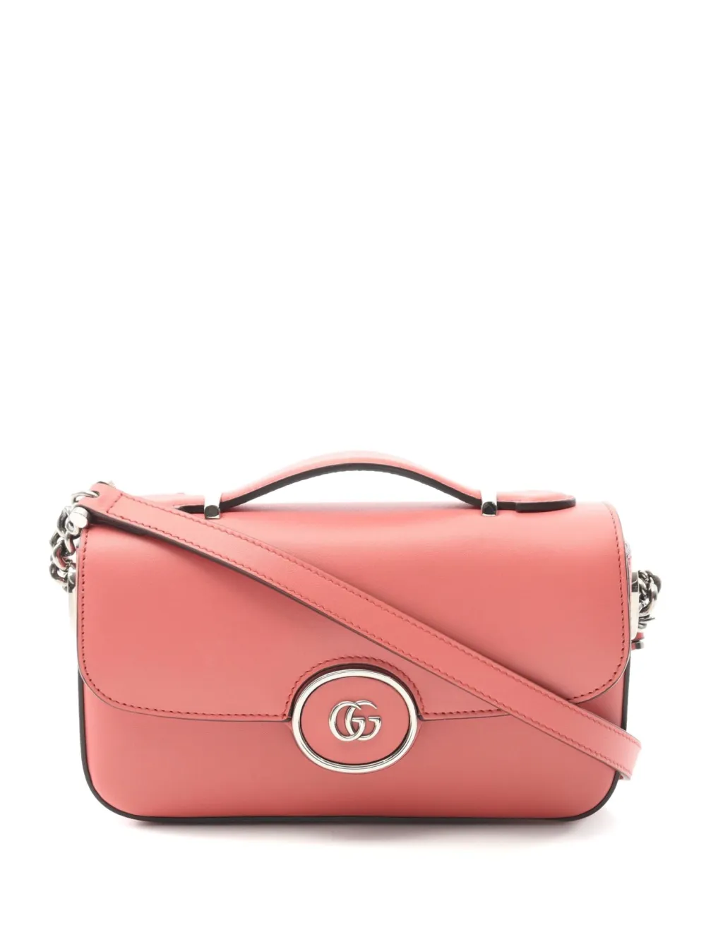 Gucci Pre-Owned 2010s GG レザーショルダーバッグ - ピンク Gucci Pre-Owned 2010s GG レザーショルダーバッグ - ピンク
