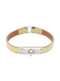 Hermès Pre-Owned 2014 Micro Kelly leather bracelet - Yellow