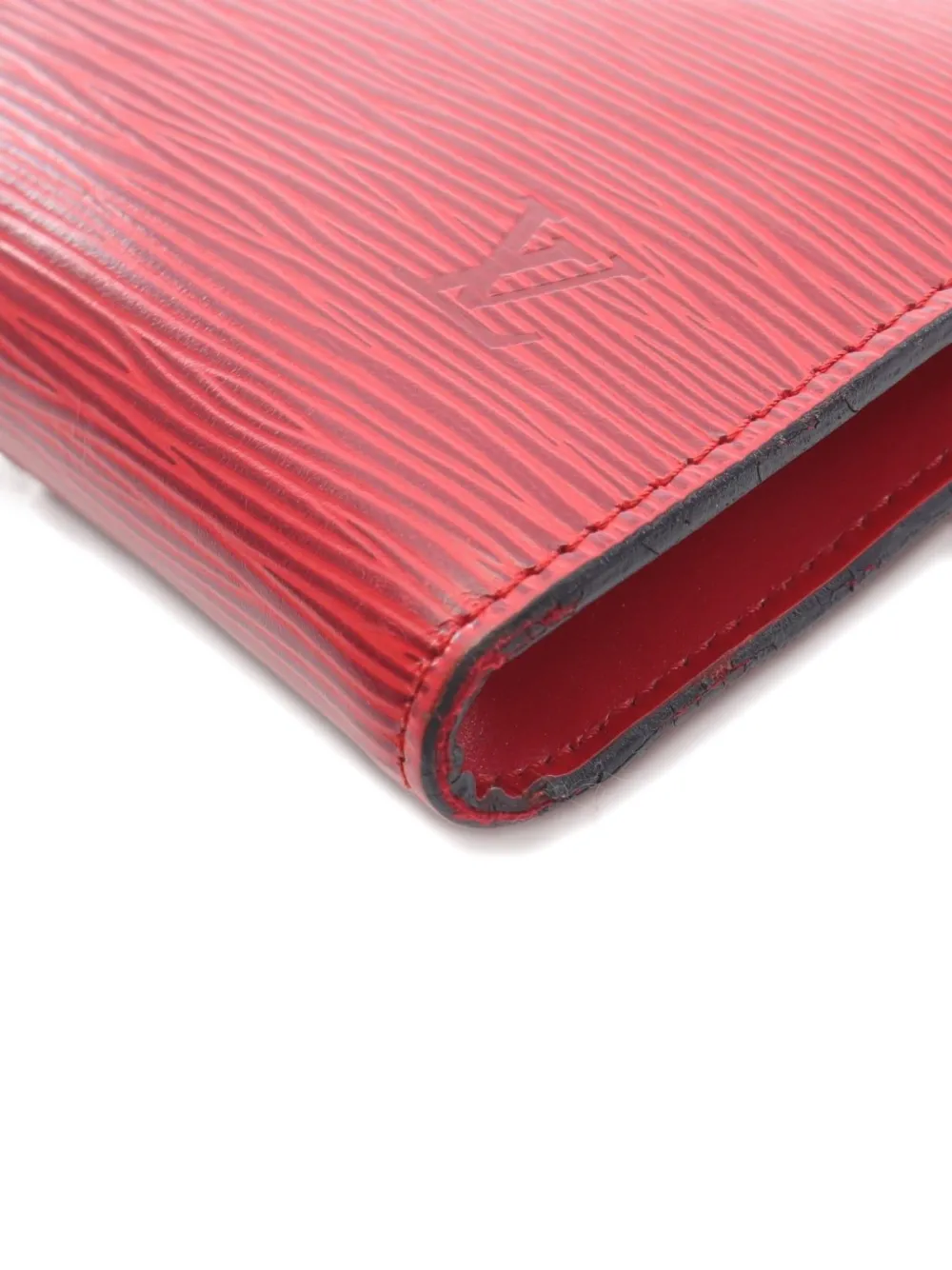 Pre-owned Louis Vuitton 1995 Castilian Epi-leather Pochette In Red